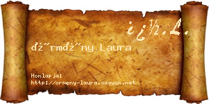 Örmény Laura névjegykártya